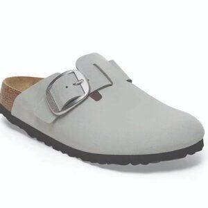 Birkenstock Big Buckle Boston Clog - Sage Gray Green
